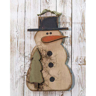 Hanging Snowman w/Tree, 18